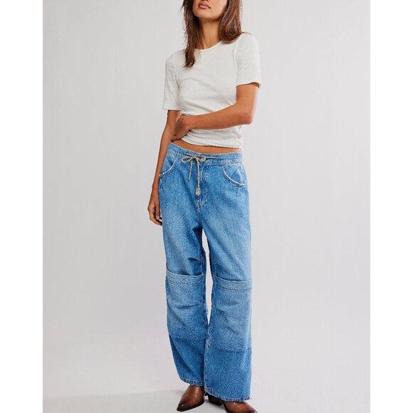 Free People Logan Cinched Cargo Jeans - Picture 6 of 13